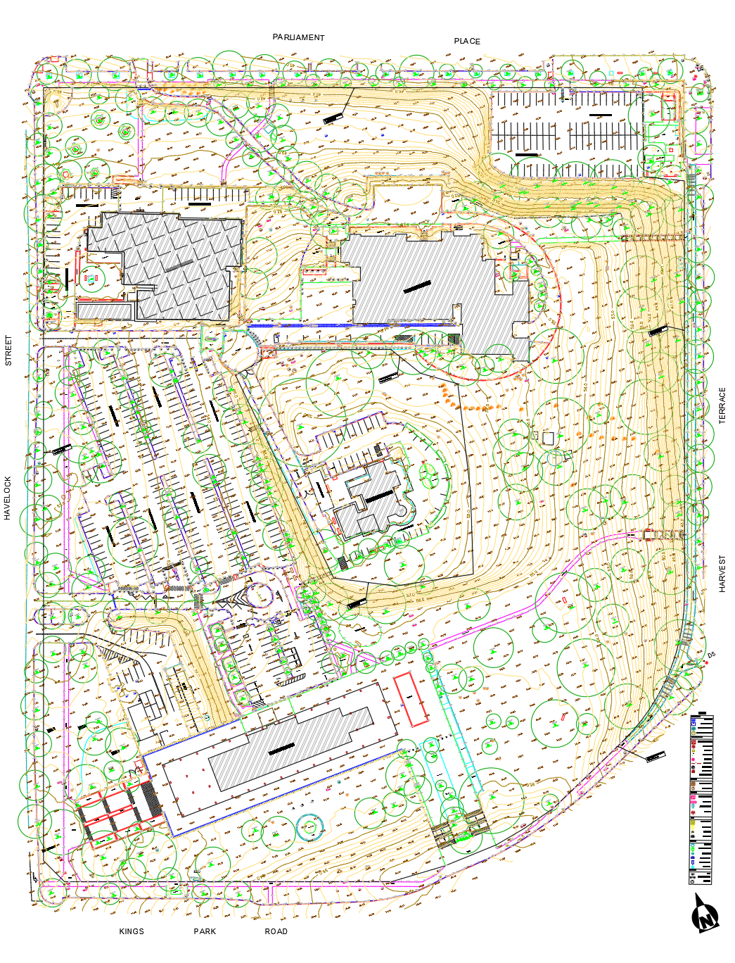 Feature Survey of a 9-Hectare site